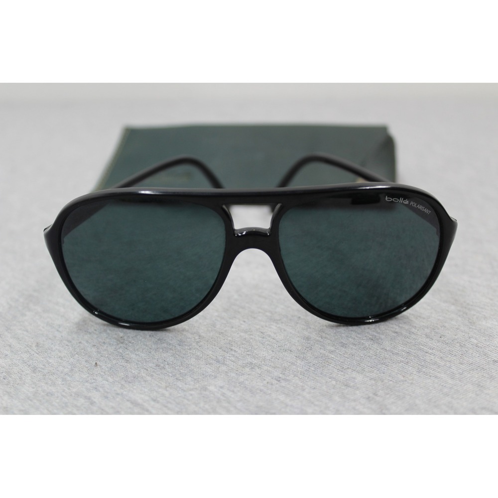 Bolle Sunglasses Mens Black 379 Aviator Polarized France Vintage Sport